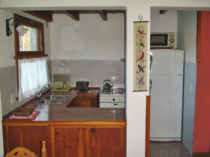 cabaña 8, cocina